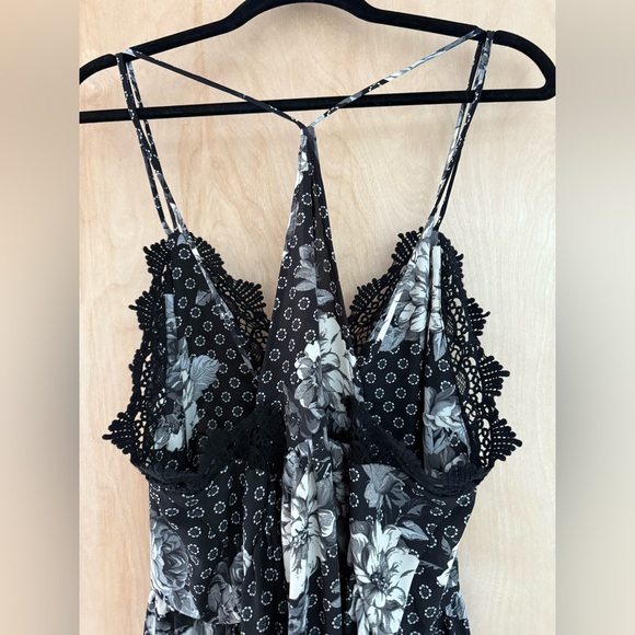 Free People Black and White Spaghetti Strap Sundress - Picture 7 of 8